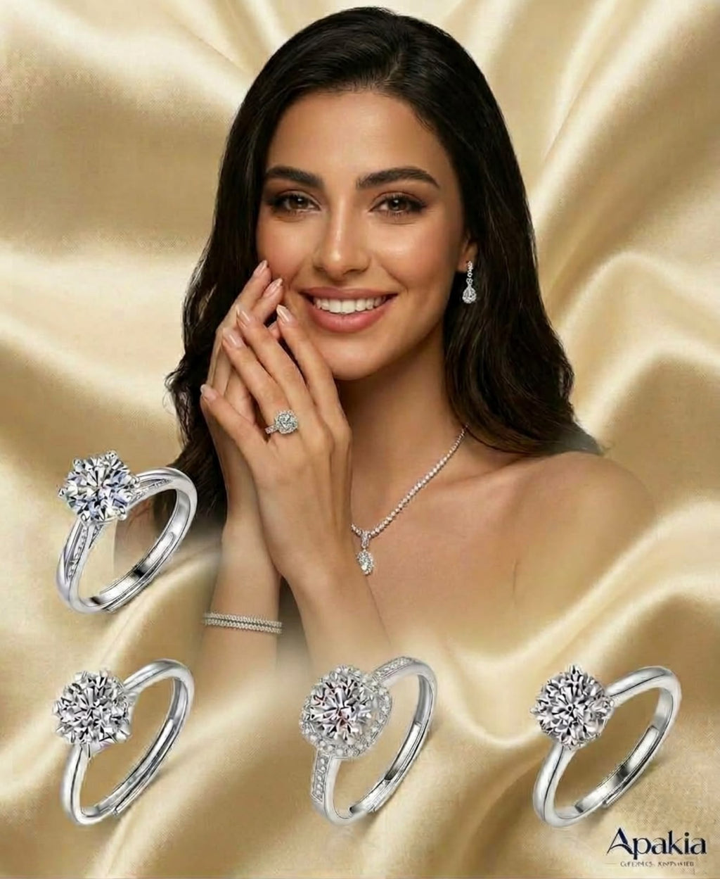 خاتم بريق الموسانيت - Moissanite Sparkle