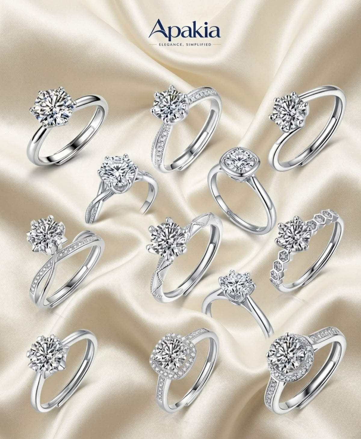 خاتم بريق الموسانيت - Moissanite Sparkle